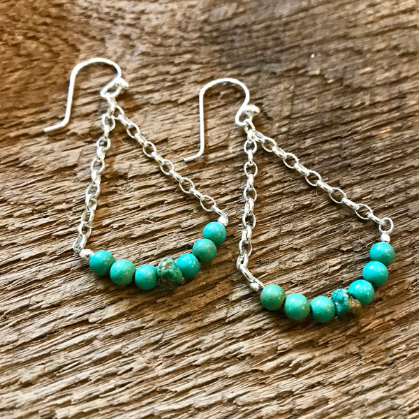 Sterling Silver and Turquoise Earrings Item# E2100-2