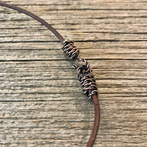 Jasper & Copper Twist Necklace Item# N1900-12