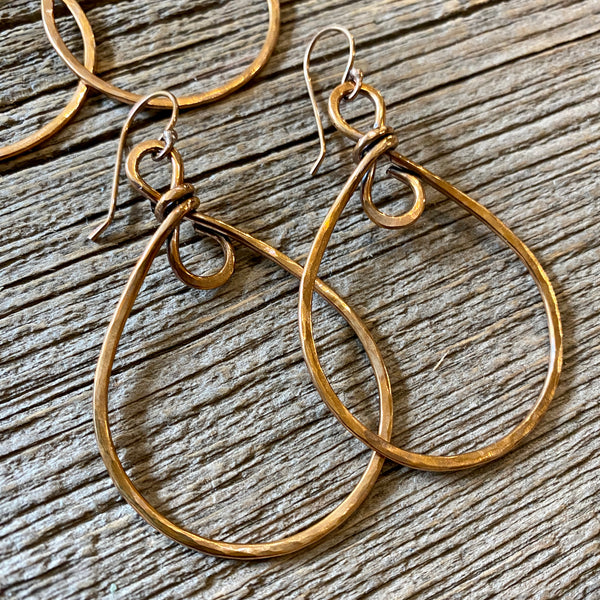 Bronze Lasso Hoop Earrings Item# E1100-5