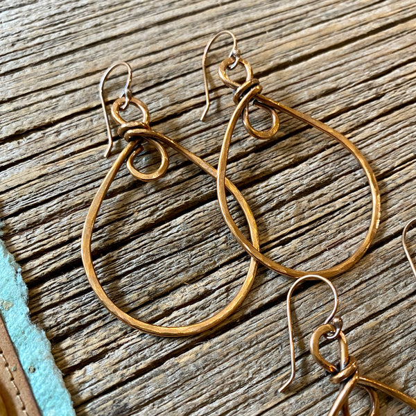 Bronze Lasso Hoop Earrings Item# E1100-5