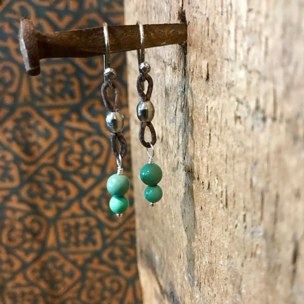 Simple Turquoise Earrings Item# E1500-5