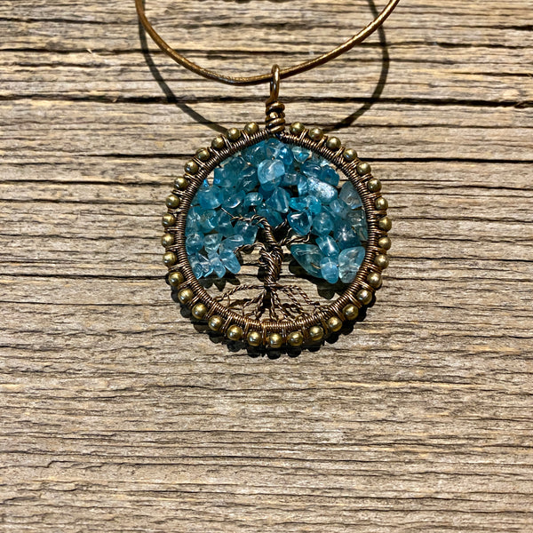 Apatite Tree of Life Necklace Item# N2400-19